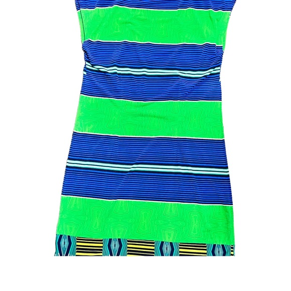 Laundry by Shelli Segal Summer Dress Women’s size Large Blue Green - Picture 4 of 5